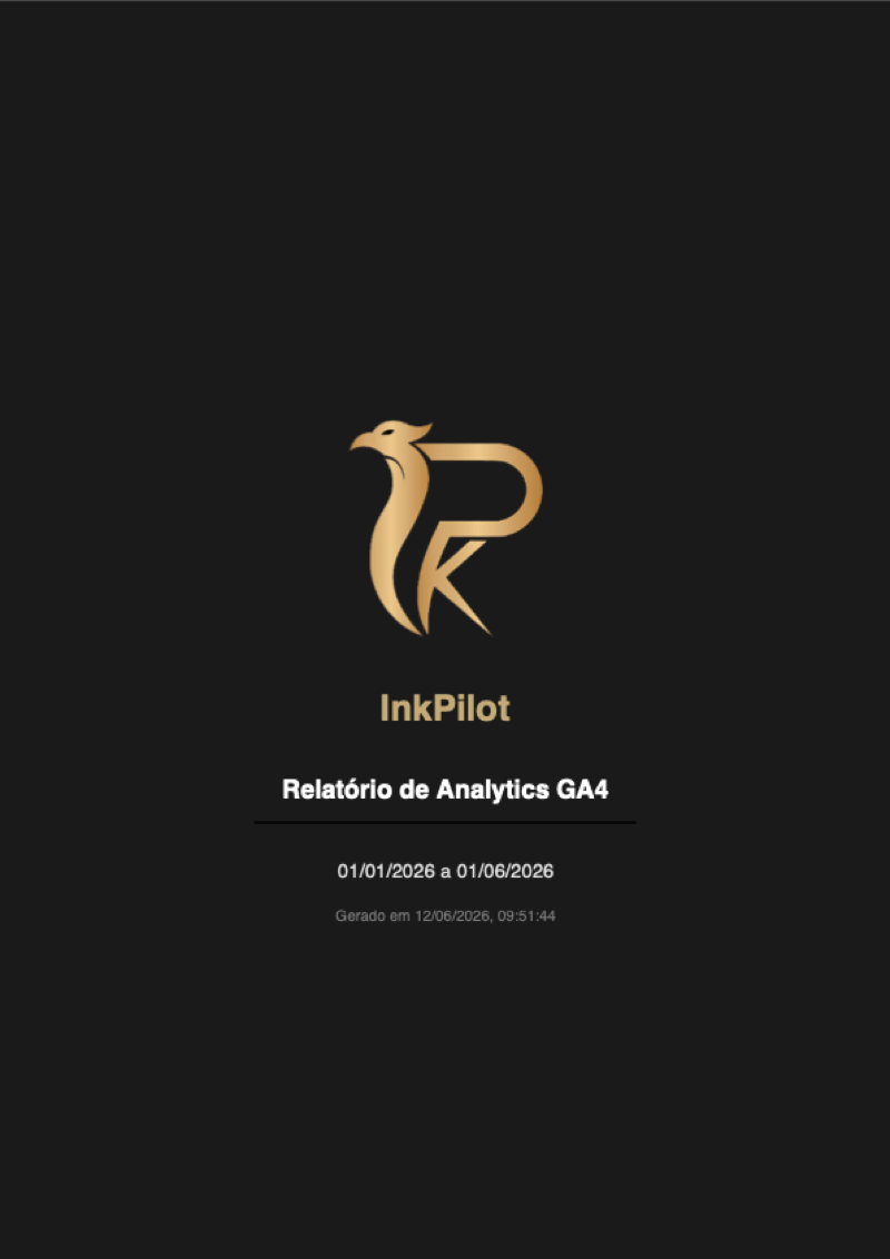 Capa do relatorio InkPilot